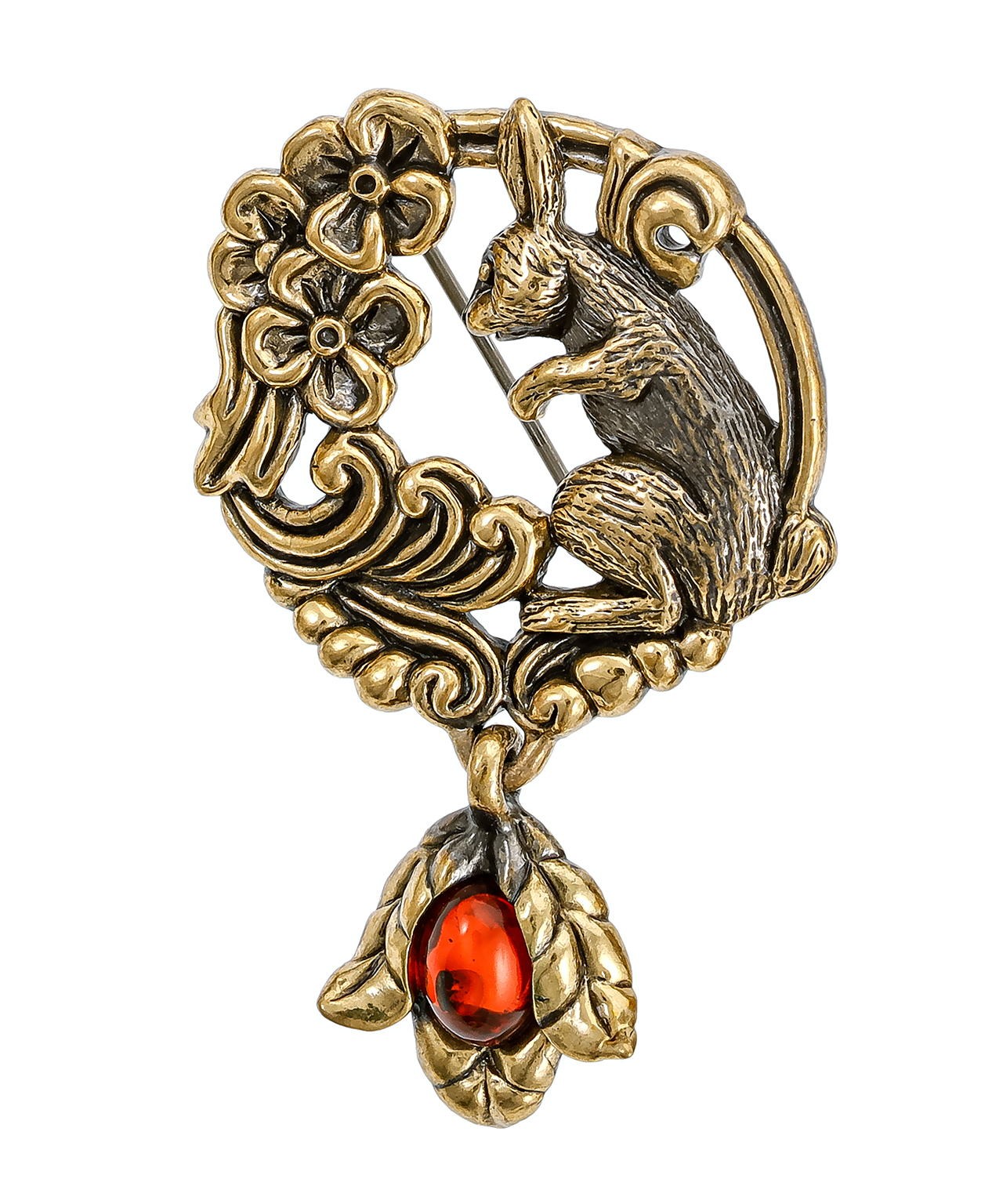 картинка Брошь Кролик в стране чудес 3841.4 от магазина El Corazon