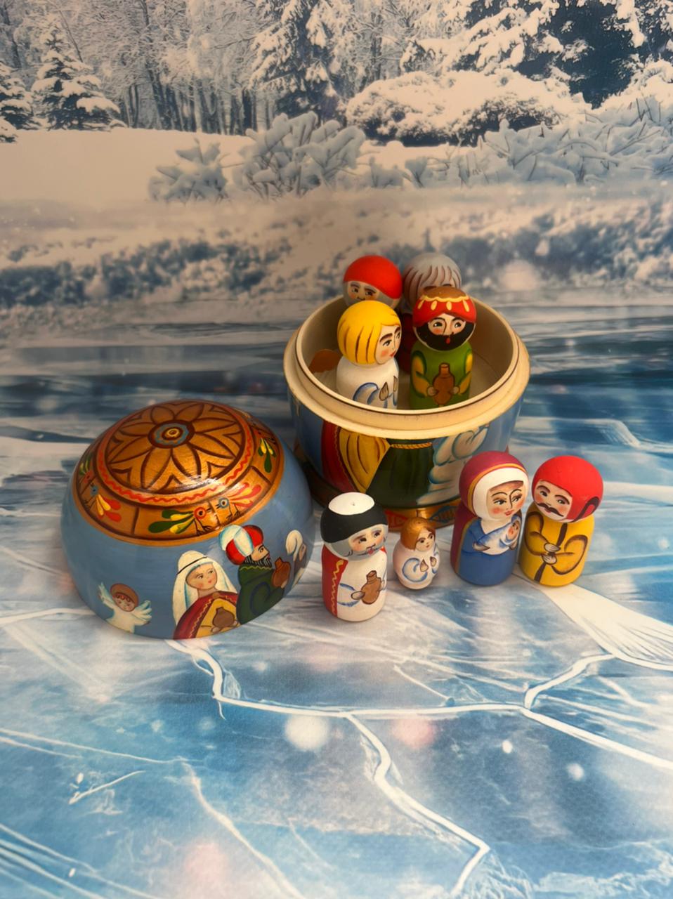 картинка Матрешка «Рождество» MD-008 от магазина El Corazon