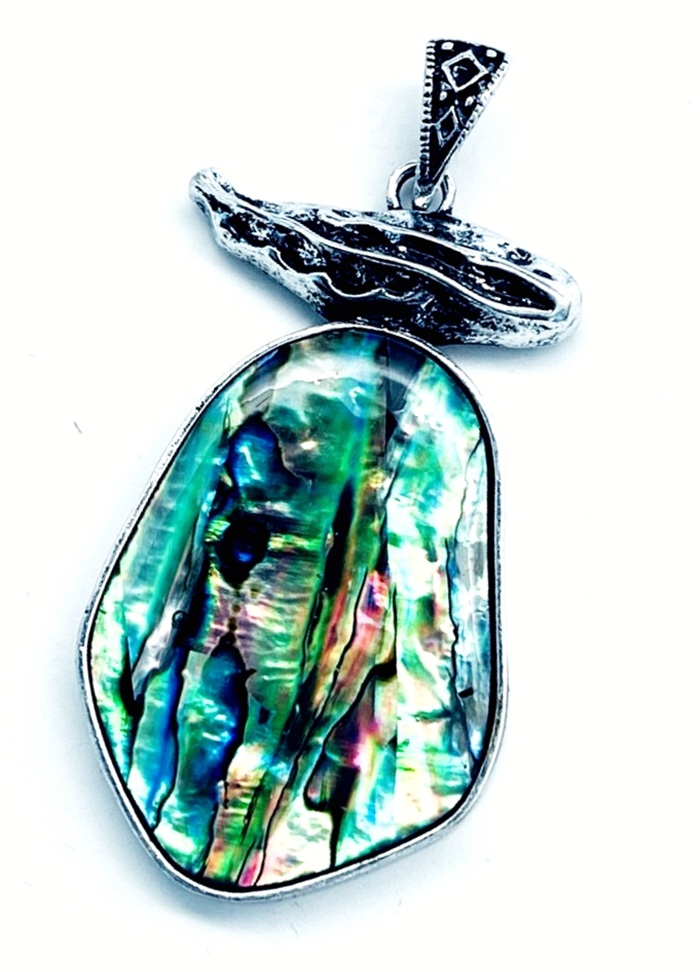 картинка Kul308 Подвеска "Груша" из Перламутра (Гелиотис) от магазина El Corazon