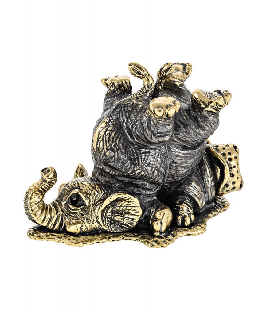 картинка Бегемот и слон друзья без подставки 2557.1 от магазина El Corazon