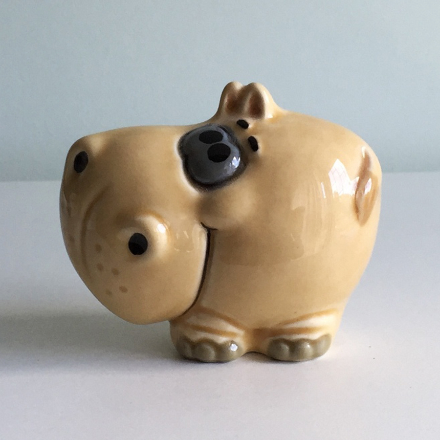 картинка Фаянсовая ёлочная игрушка Бегемот Sr-VH-376 от магазина El Corazon