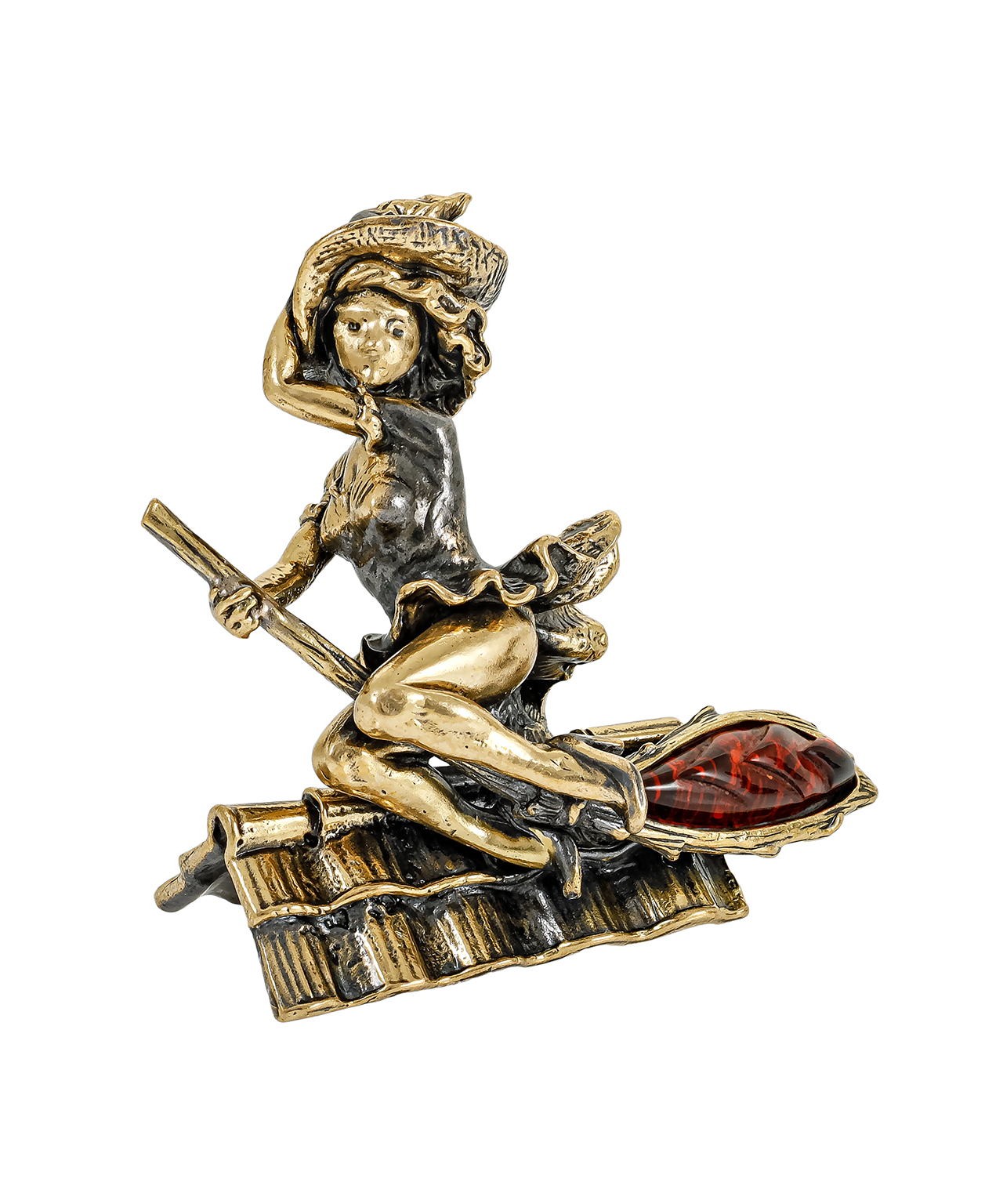 картинка Ведьмочка на крыше без подставки 3568.1 от магазина El Corazon