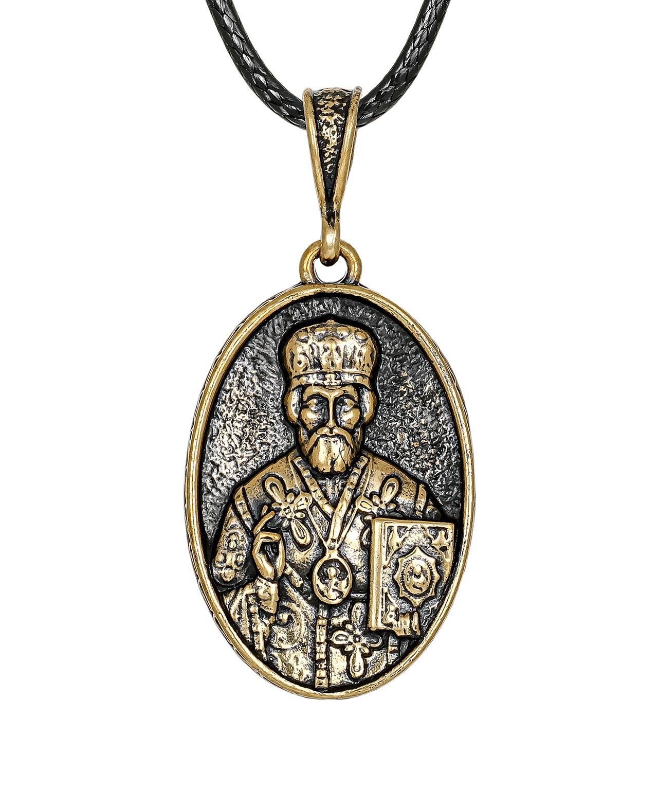 картинка Подвеска Икона Николай Чудотворец Овал 3886.5 от магазина El Corazon
