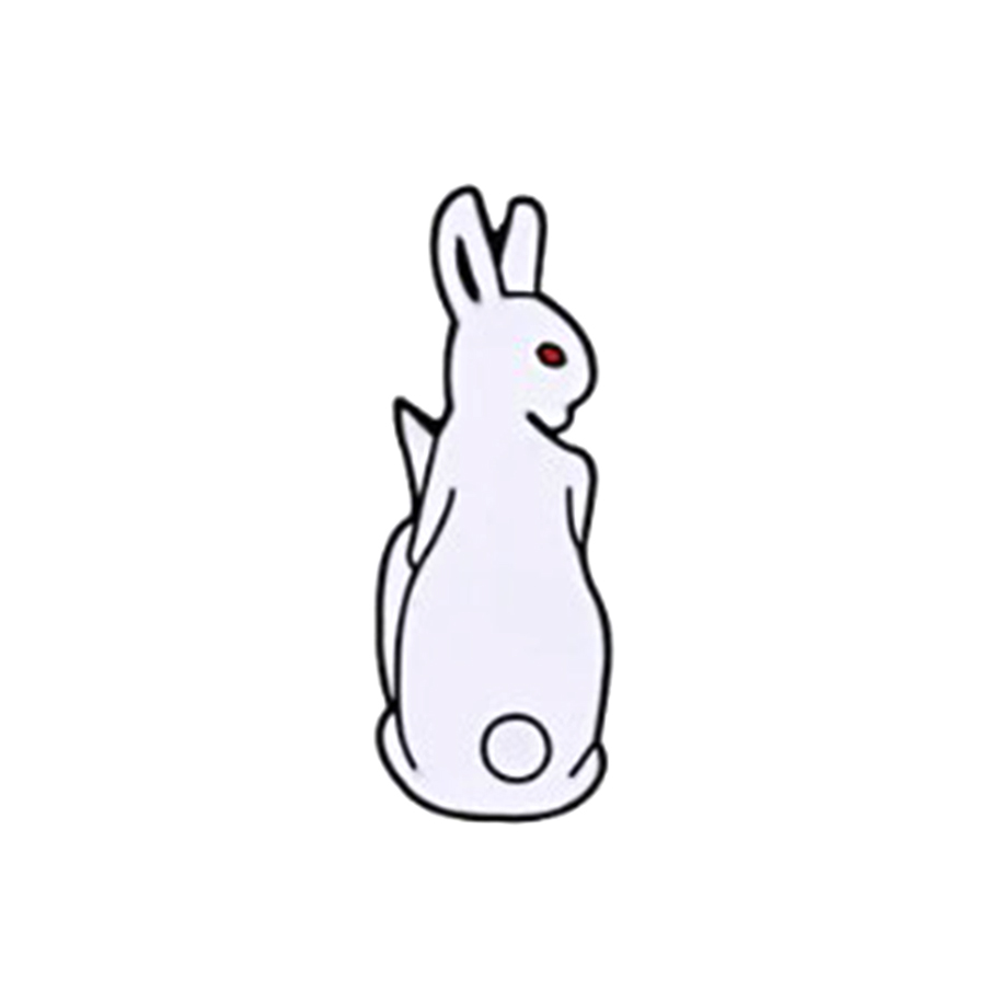 картинка Значок-пин Кролики парочка 3 ALBR0442 от магазина El Corazon