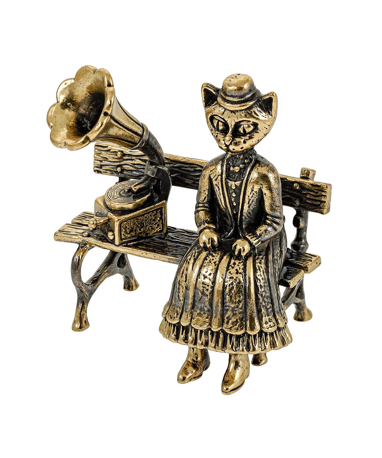 картинка Кошка с патефоном без подставки 3642.1 от магазина El Corazon