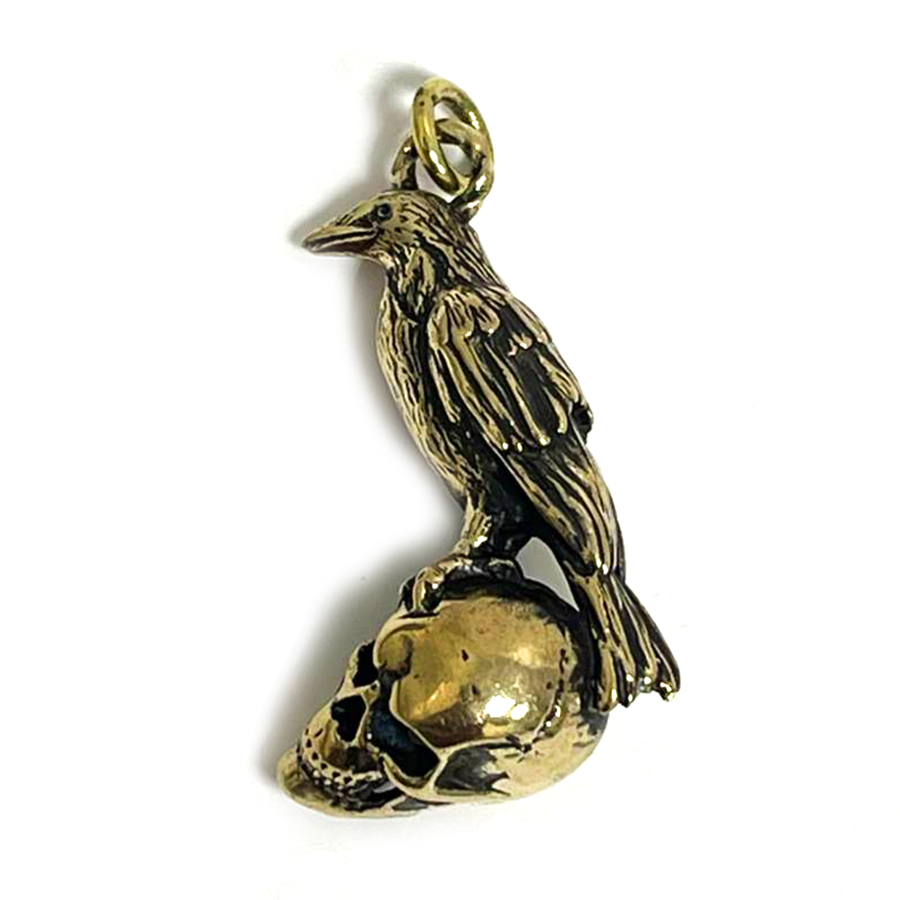 картинка Подвеска Ворон на черепе K3-33П от магазина El Corazon