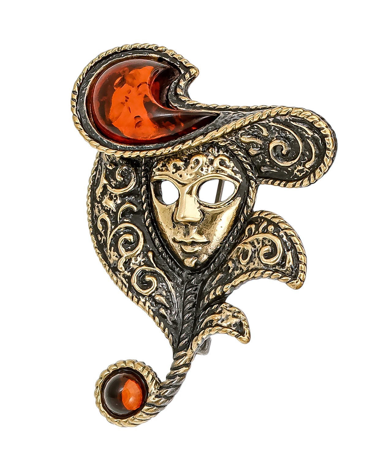 картинка Брошь Маска Венеция 3345.4 от магазина El Corazon