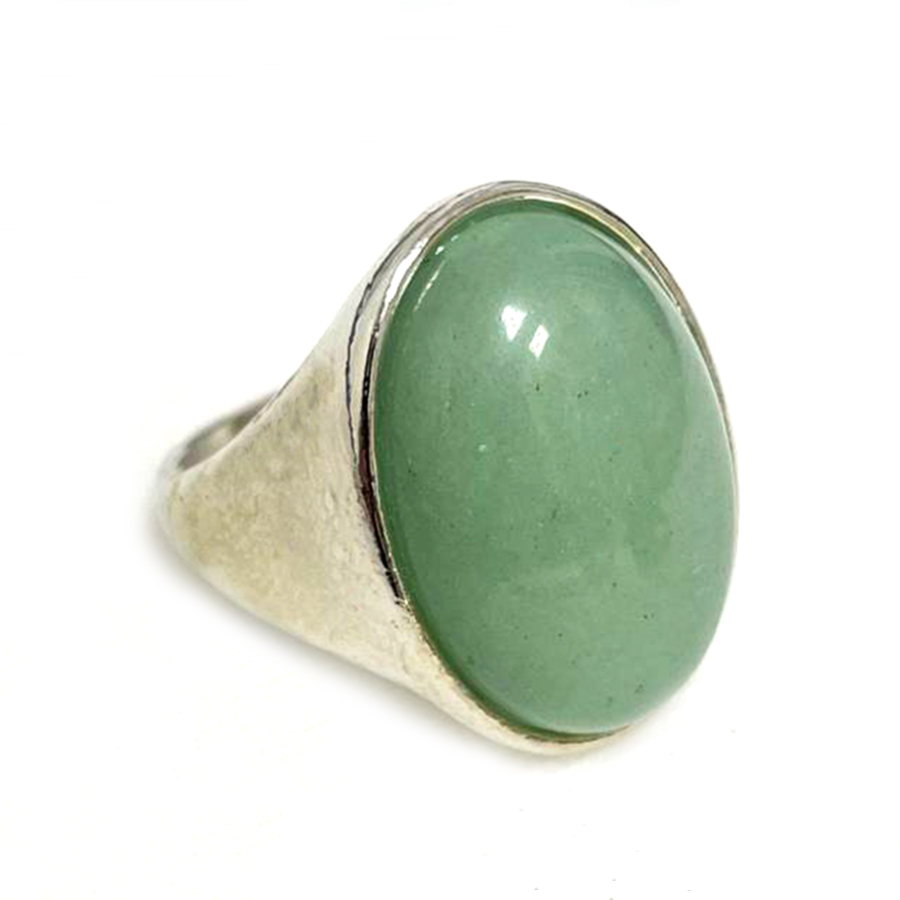 картинка Кольцо из натурального камня нефрит Ring-024-21 от магазина El Corazon
