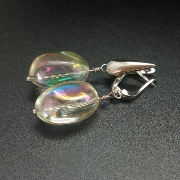 картинка Серьги стеклянная бусина 1 от магазина El Corazon