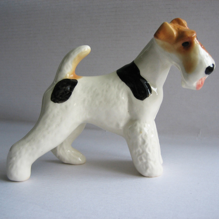 картинка Фаянсовая скульптура Фокс терьер Sr-VH-312 от магазина El Corazon