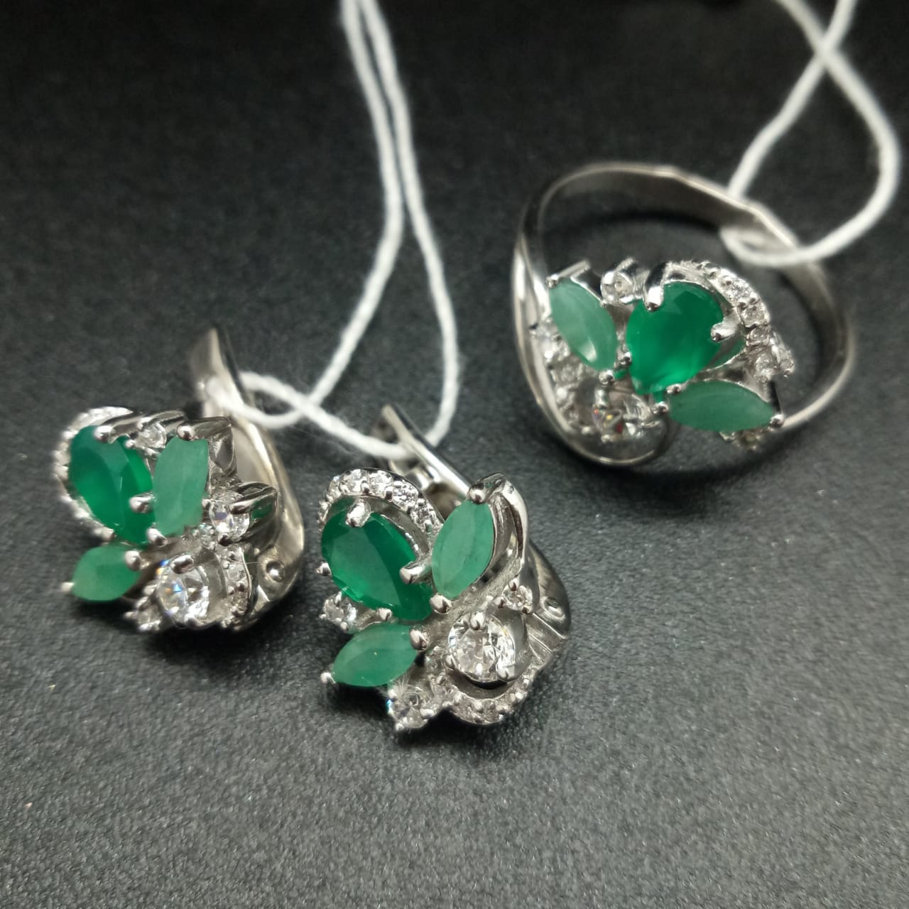 картинка Комплект №01 Серьги СГ060023 и Кольцо КГ060023 от магазина El Corazon