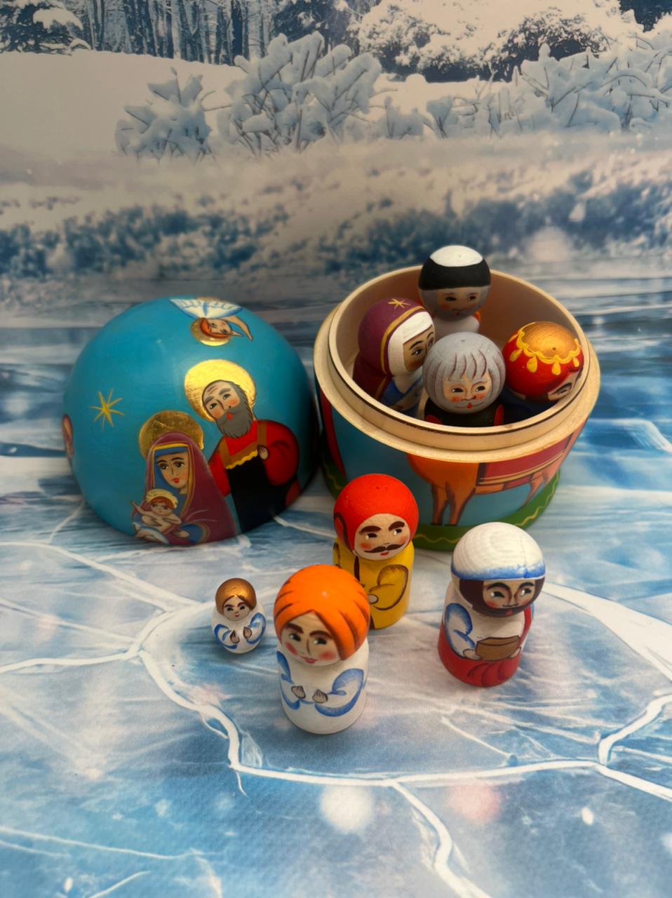 картинка Матрешка «Рождество» MD-009 от магазина El Corazon