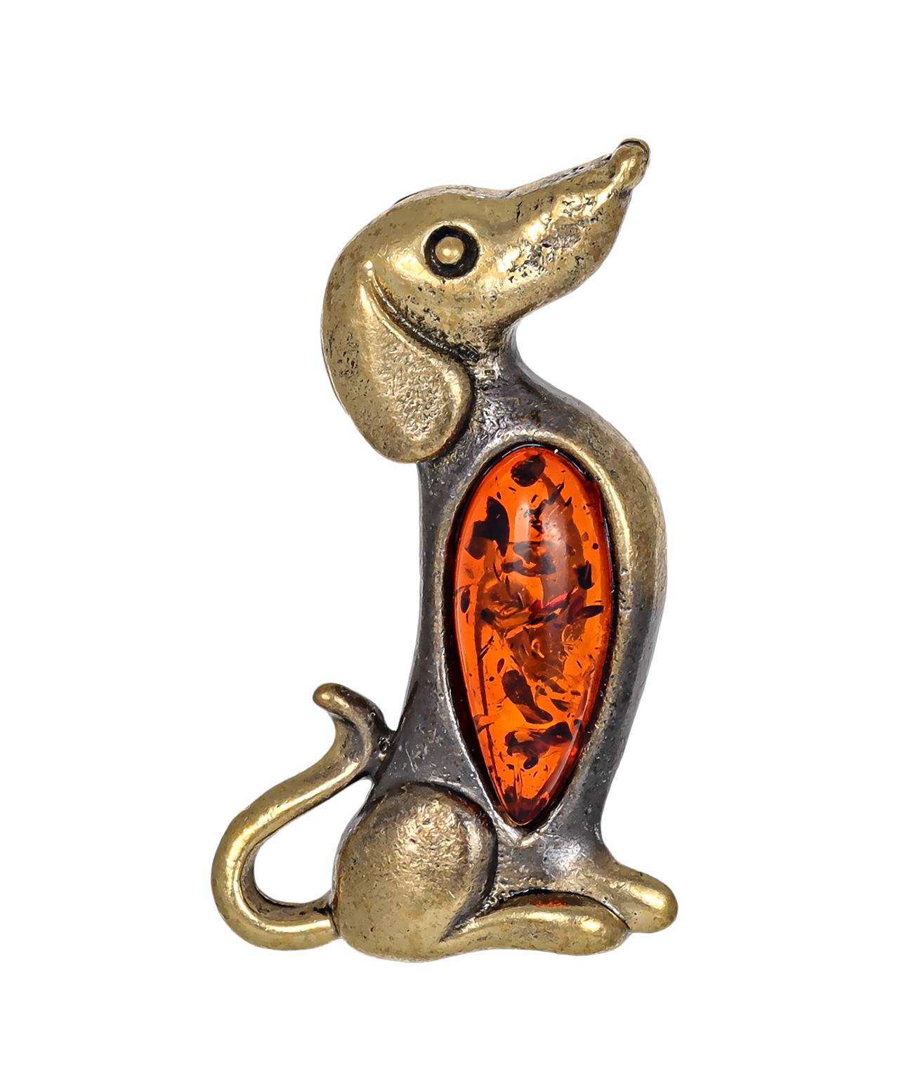 картинка Брошь Собака Таксюля 2620.4 от магазина El Corazon