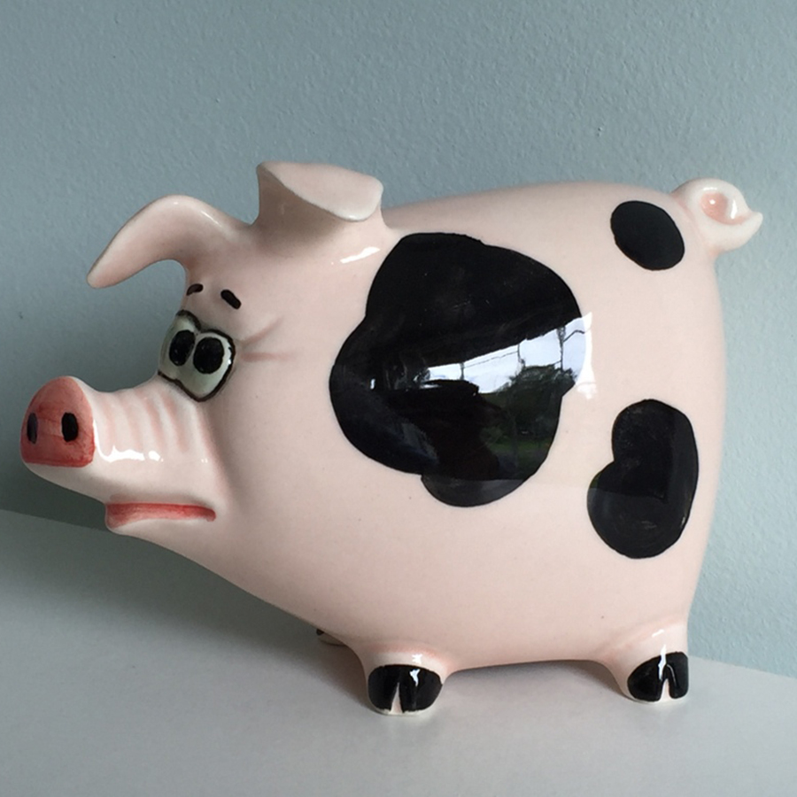 картинка Фаянсовая скульптура Свинья Sr-VH-231 от магазина El Corazon