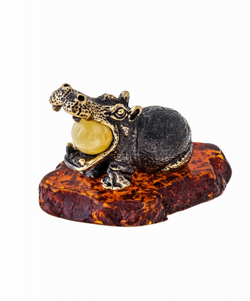 картинка Бегемот Гиппопотам с шариком 1210 от магазина El Corazon