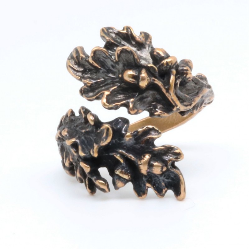 картинка Кольцо Дубовые Листики РЗ-К1186БР от магазина El Corazon