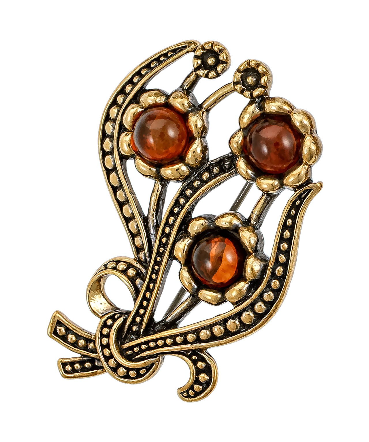 картинка Брошь Букет Фиалки 3843.4 от магазина El Corazon