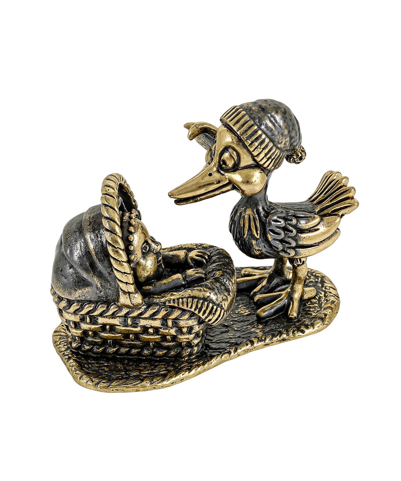 картинка Птица Аист с люлькой без подставки 3676.1 от магазина El Corazon