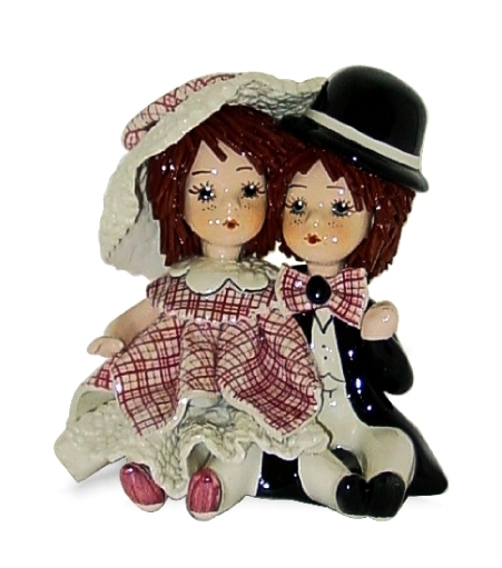 картинка Фарфоровая статуэтка "Пара кукол" ZP-70205 от магазина El Corazon