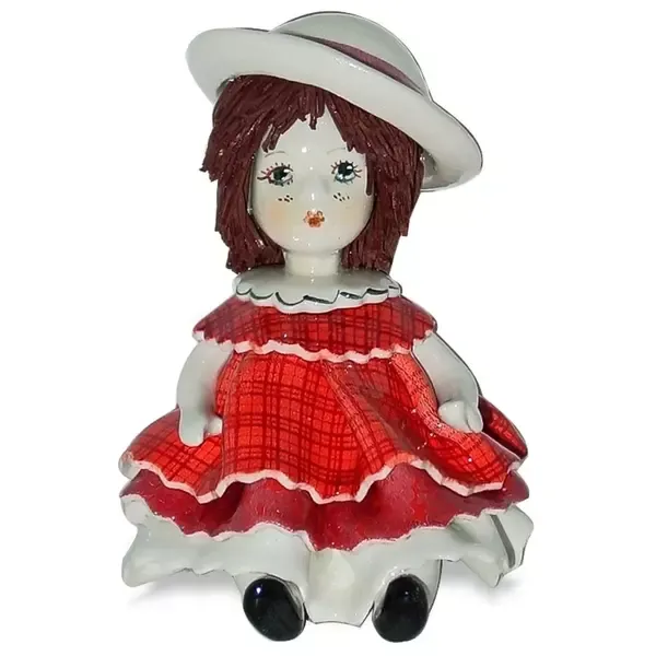 картинка Фарфоровая статуэтка "Куколка в розовом платье" ZP-00113 от магазина El Corazon