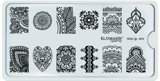 картинка El Corazon Пластина для стемпинга №EC-SP-1014 от магазина El Corazon