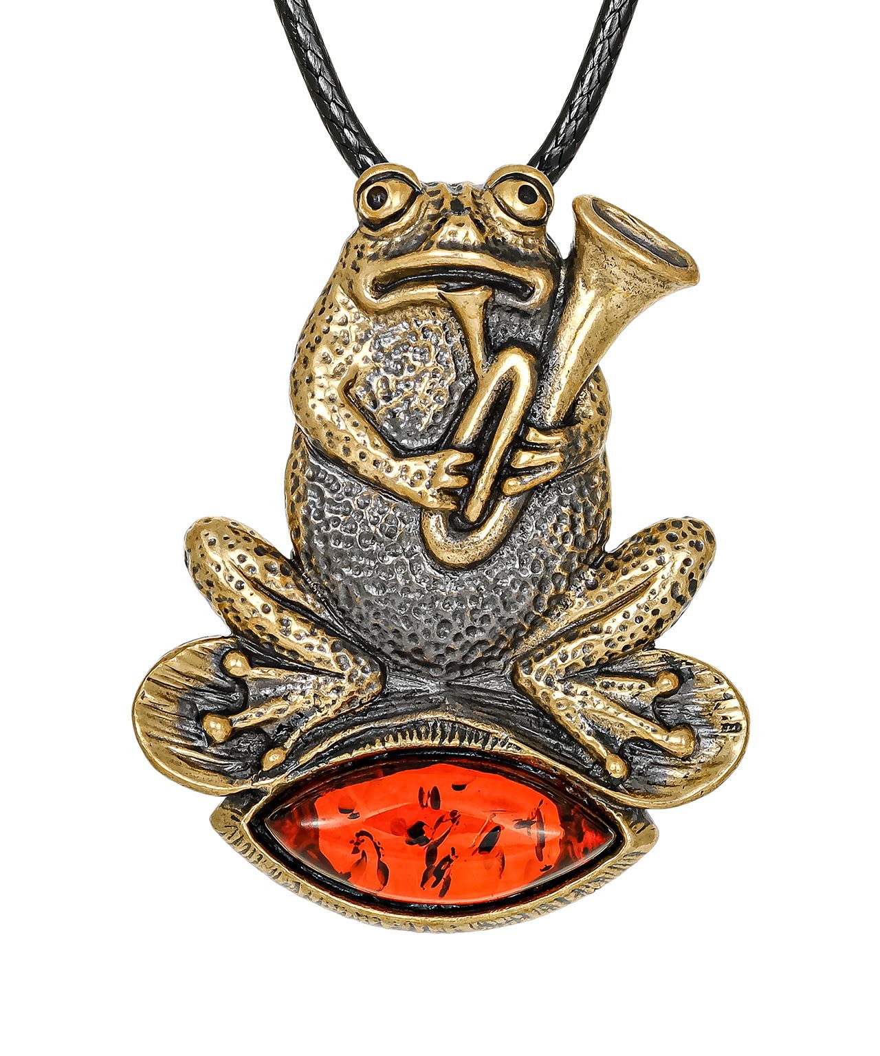 картинка Подвеска Лягушка Саксофонист 3899.5 от магазина El Corazon