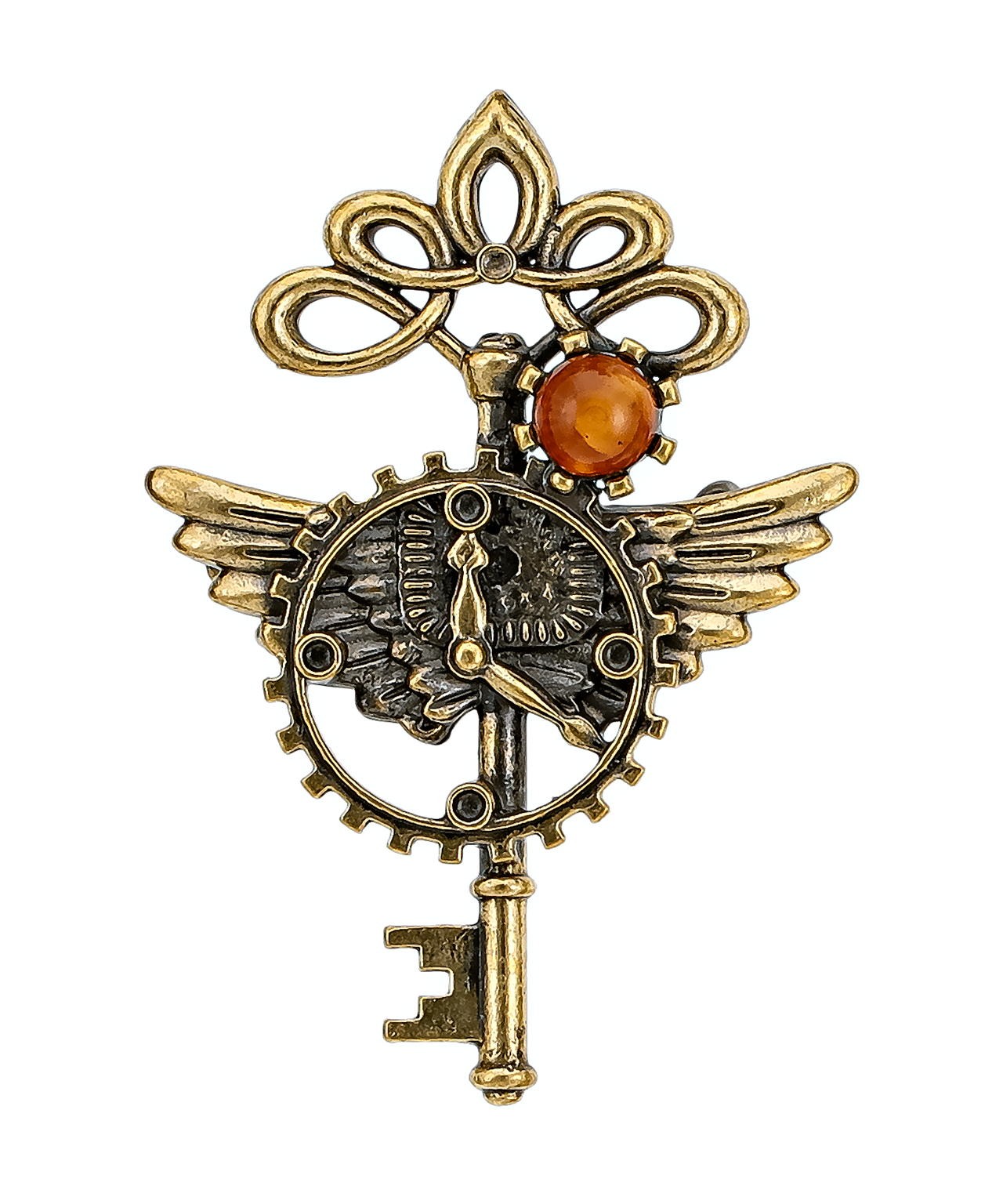 картинка Брошь Ключ Времени 664.4 от магазина El Corazon