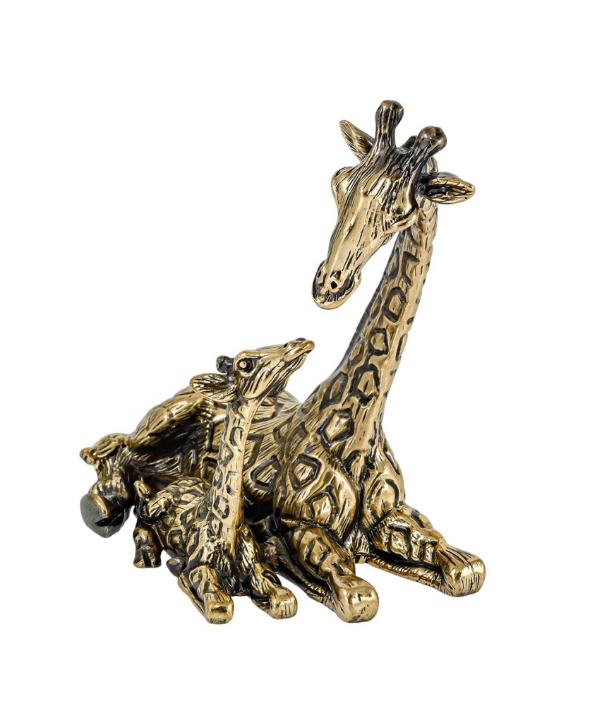 картинка Жираф Масайский Мама и малыш без подставки 3227.1 от магазина El Corazon