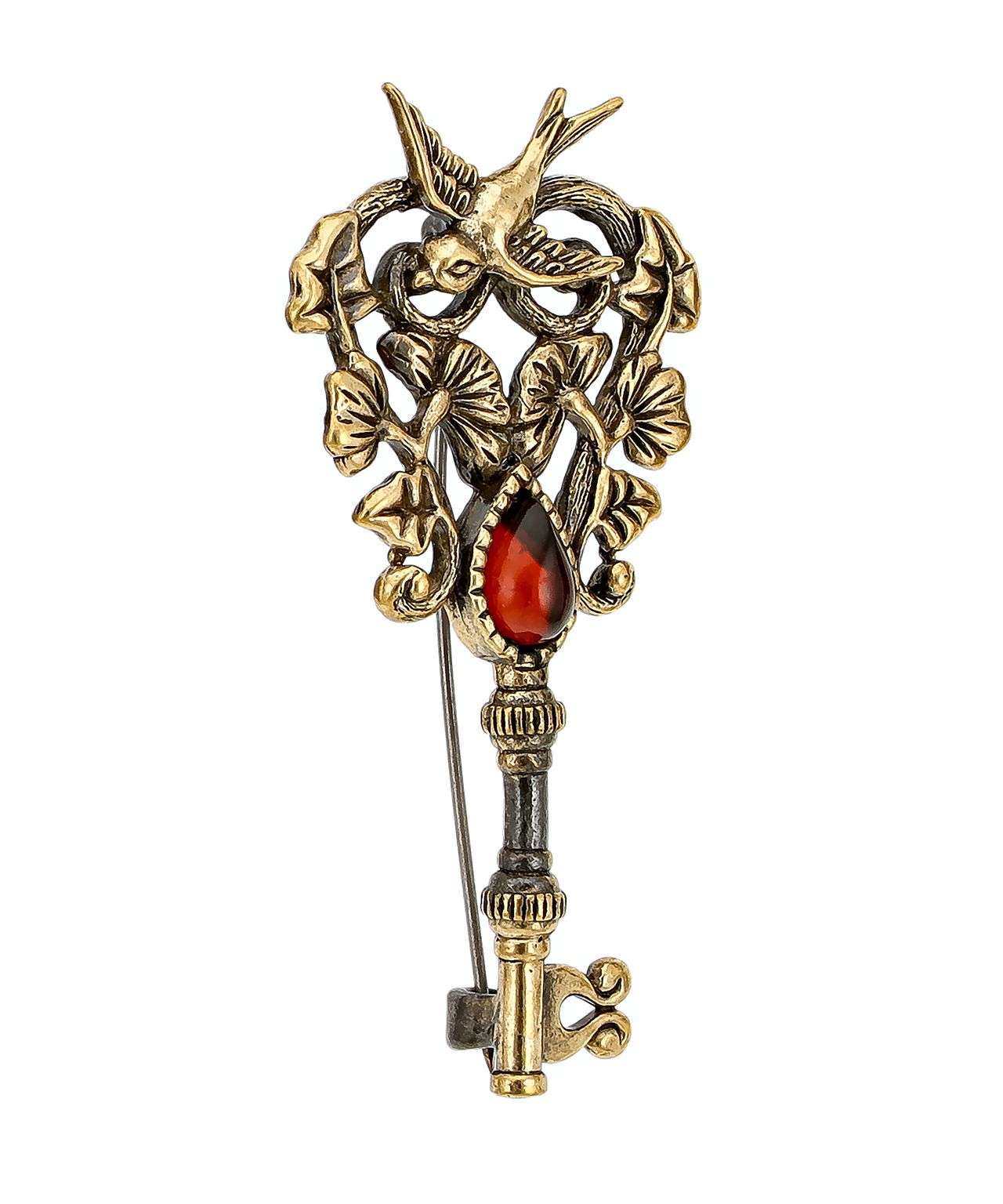 картинка Брошь Ключик Ласточка 3328.4 от магазина El Corazon