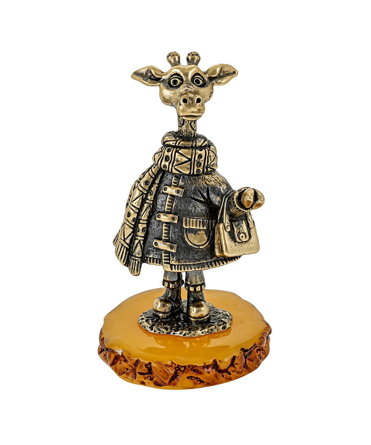 картинка Жираф в шарфике 3717-Б, белый от магазина El Corazon