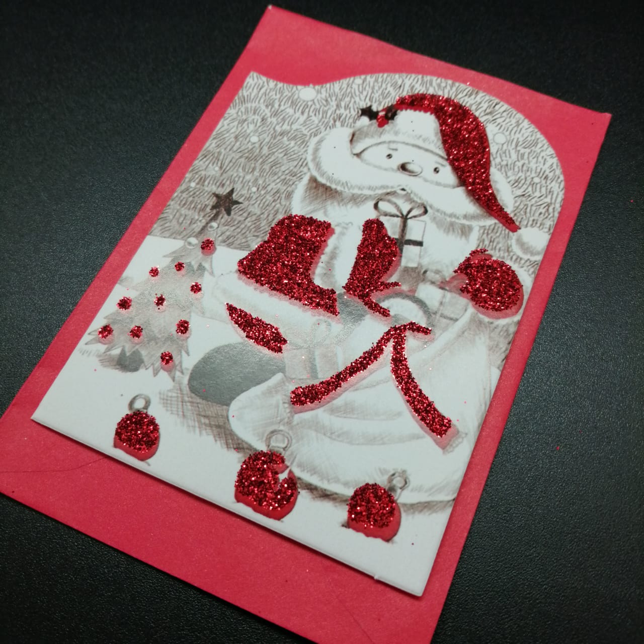 картинка Новогодняя открытка с конвертом 04 от магазина El Corazon