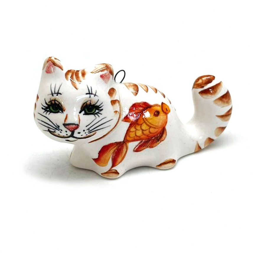 картинка Фарфоровая эксклюзивная интерьерная фигурка Котик-5 Sr-AH-120 от магазина El Corazon