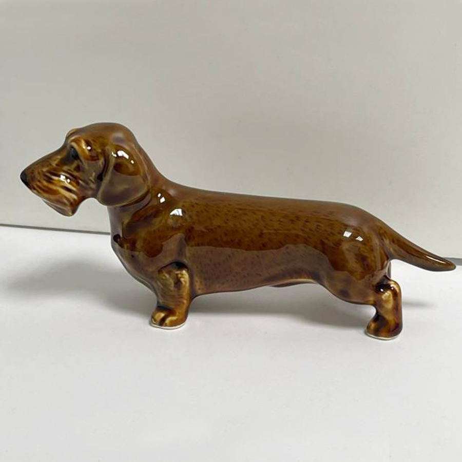 картинка Фаянсовая скульптура Такса жесткошерстная Sr-VH-24 от магазина El Corazon