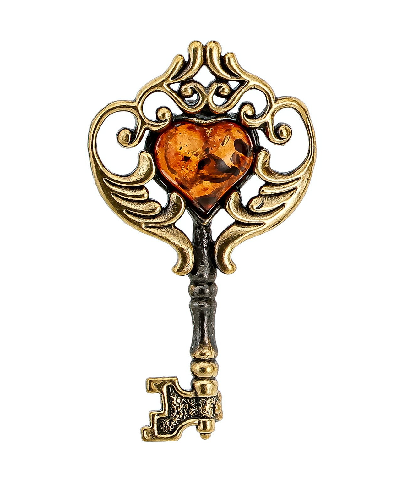 картинка Брошь Ключик Крылышки 3327.4 от магазина El Corazon