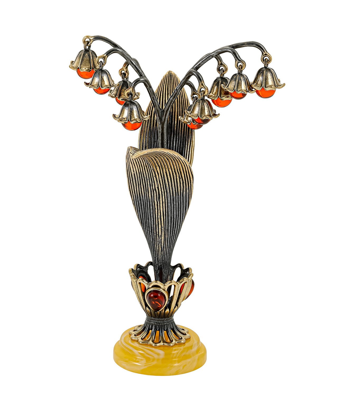 картинка Букет Ландыши в вазе 3652-Б, белый от магазина El Corazon