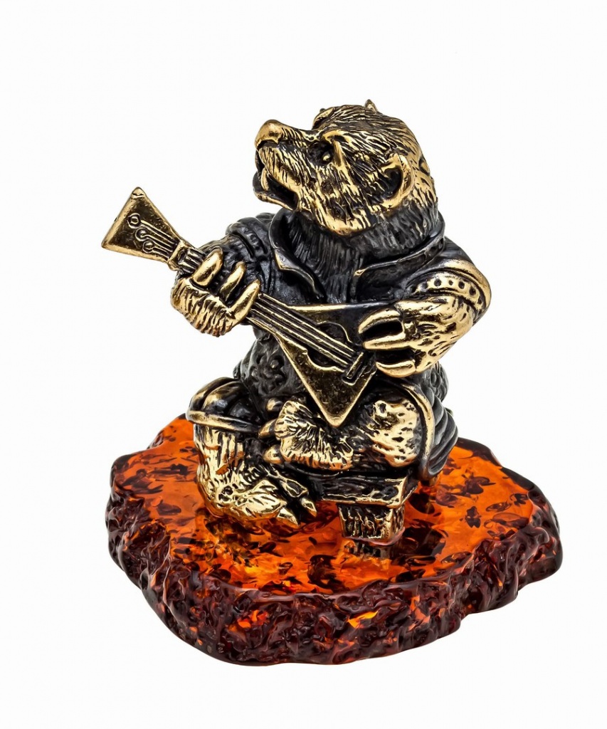 картинка Медведь Музыкант 1077 от магазина El Corazon