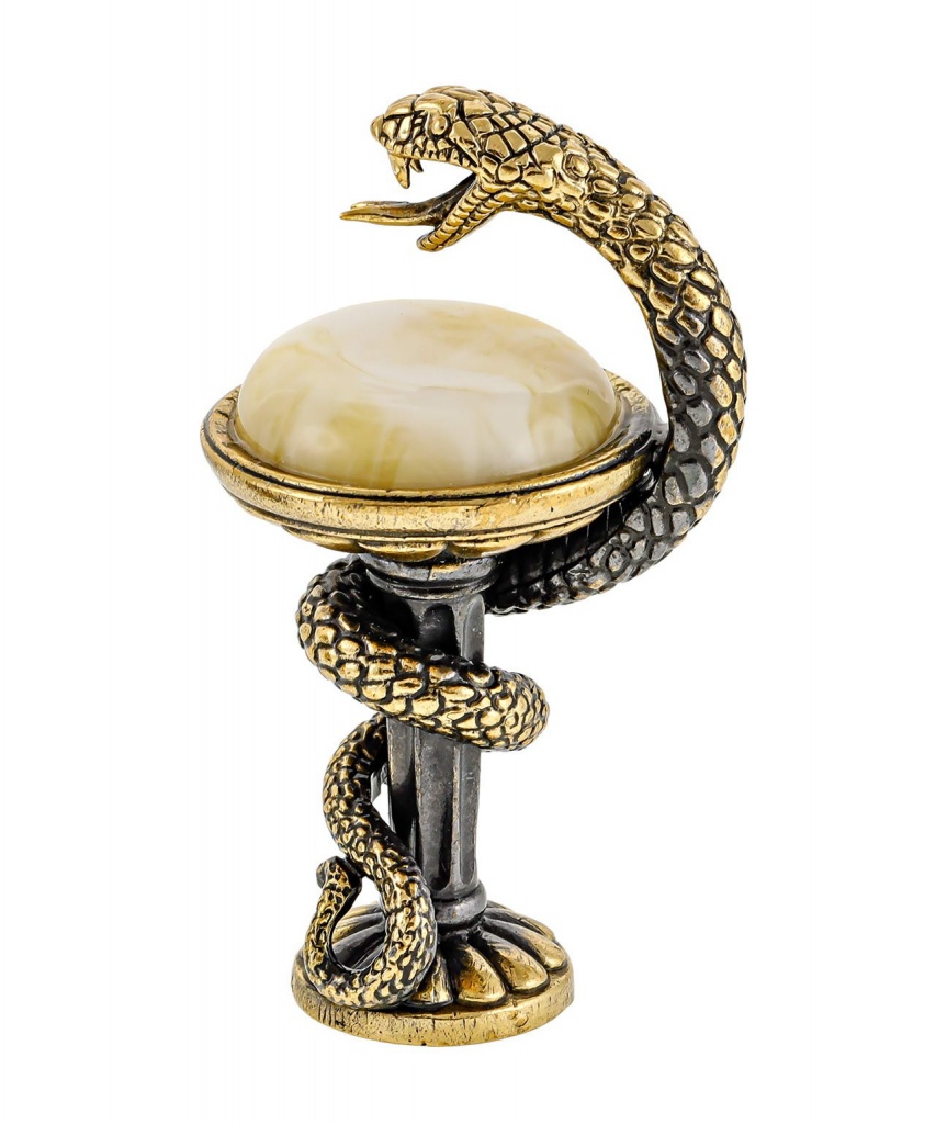 картинка Змея сосуд Гигеи без подставки 2577.1-Б, белая от магазина El Corazon