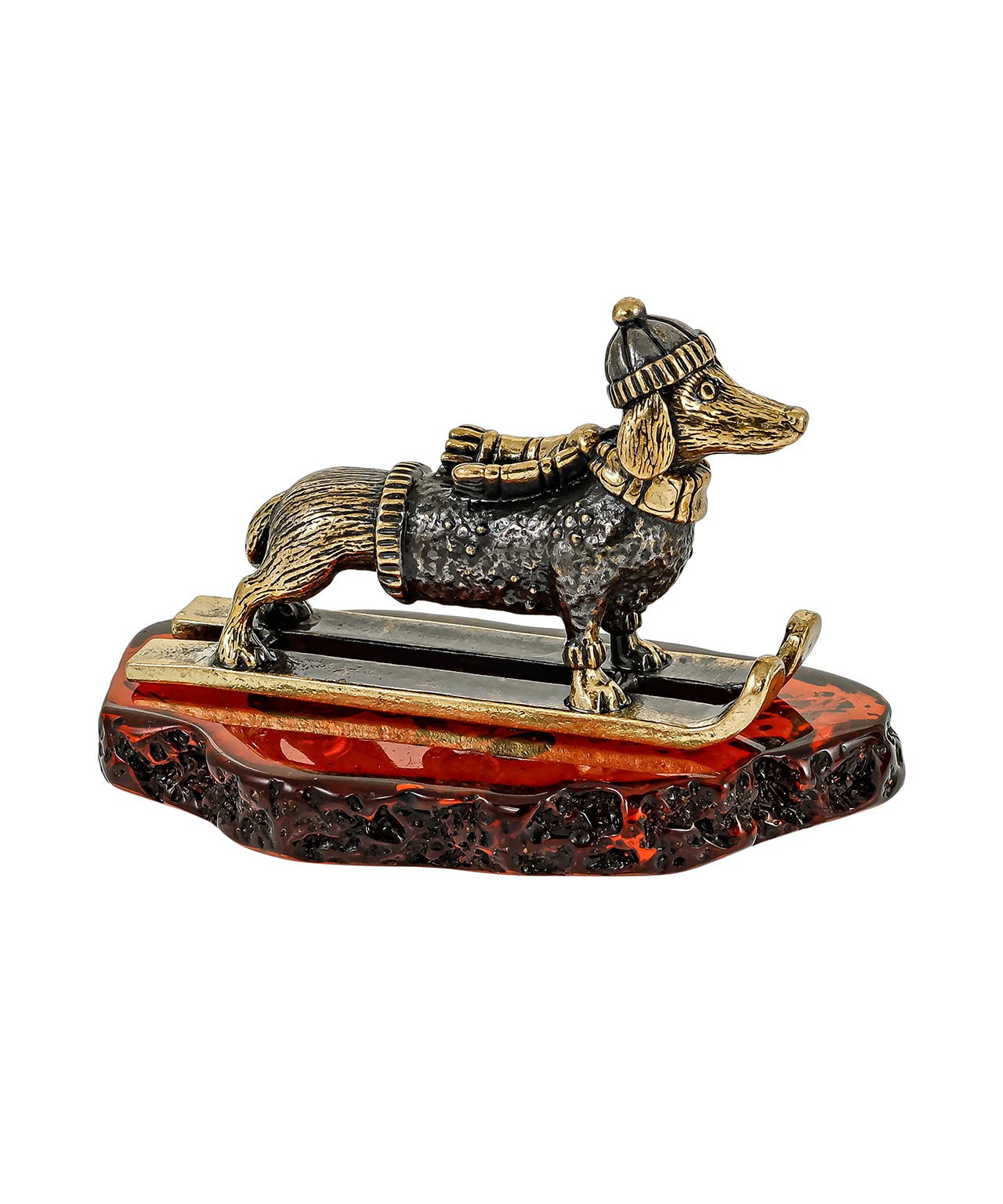 картинка Собака Такса Лыжница 3631 от магазина El Corazon