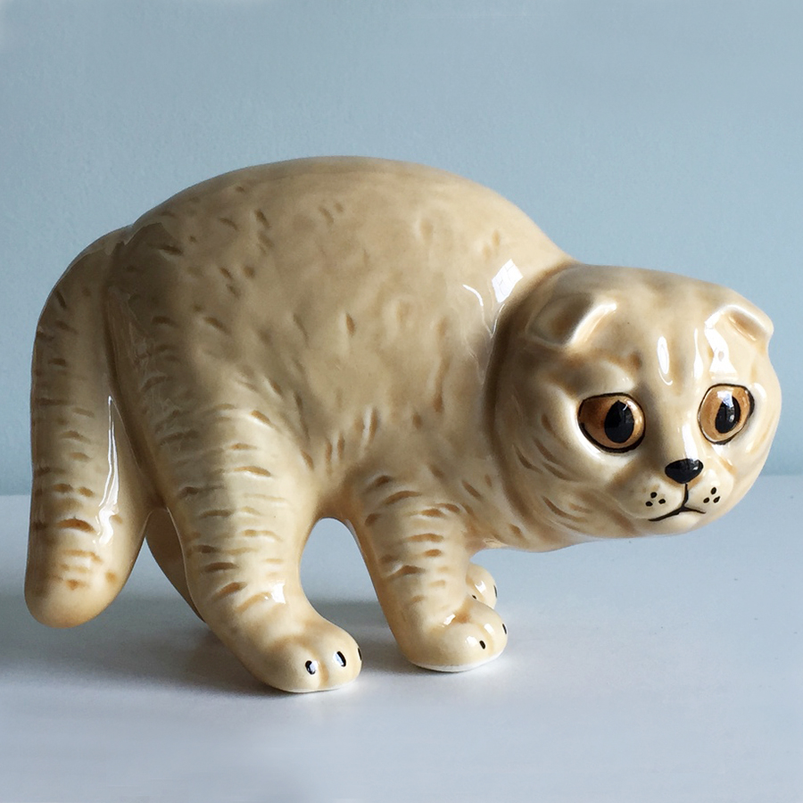 картинка Фаянсовая скульптура Скоттиш палевый Sr-VH-351 от магазина El Corazon