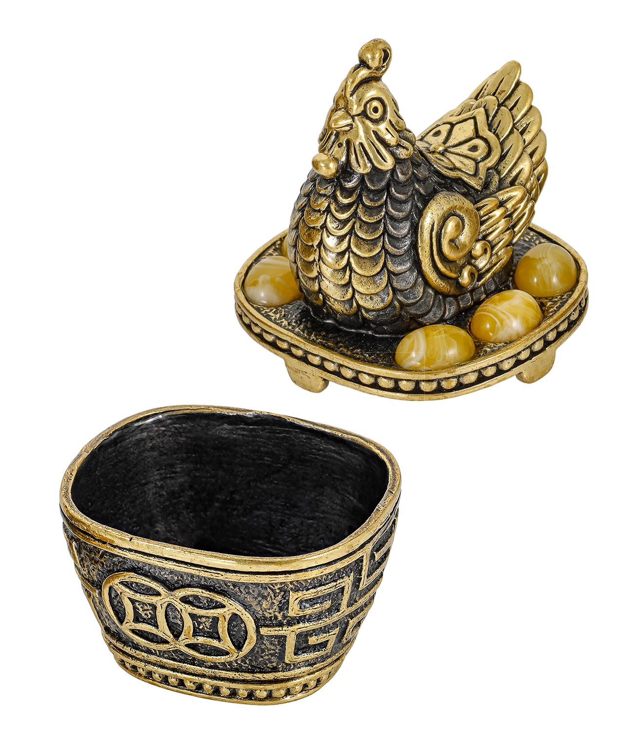 картинка Птица Курочка Фен-шуй Шкатулка 1394 от магазина El Corazon