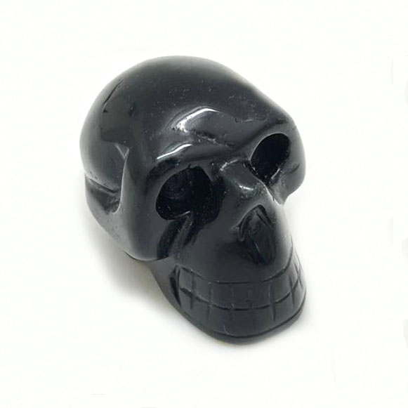 картинка Череп - символ выдержки и спокойной внутренней силы из черного агата Sr-Skull-01 от магазина El Corazon