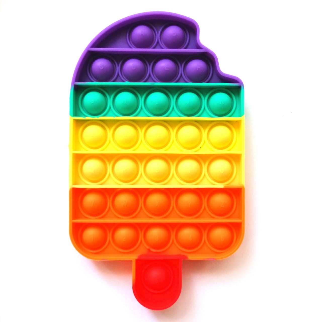 картинка Сенсорная игрушка антистресс Pop it- Радужное мороженное 18х10,5 см Pop it-20  от магазина El Corazon