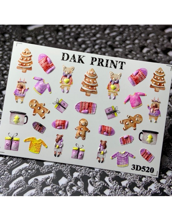 картинка Dak Print Слайдер дизайн 3D 520 от магазина El Corazon