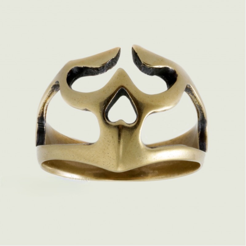 картинка Кольцо череп прорезной РЗ-К0517БР от магазина El Corazon