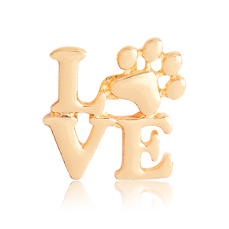 картинка Значок-пин LOVE, цвета золота Pin09 от магазина El Corazon