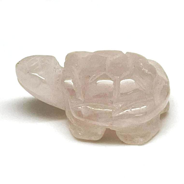 картинка Черепаха-оберег из натурального камня розовый кварц Sr-Turt-14 от магазина El Corazon