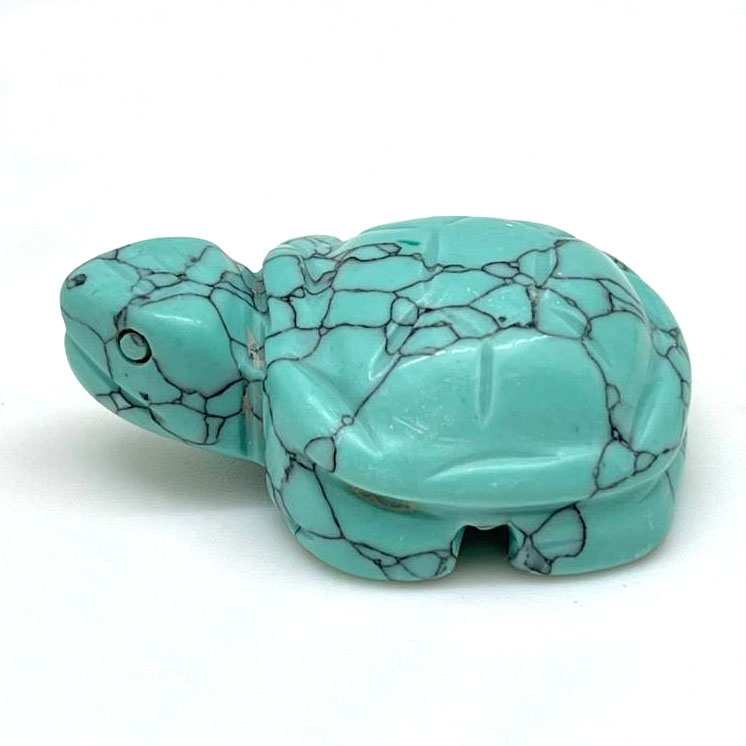 картинка Черепаха-оберег из прессованой бирюзы Sr-Turt-15 от магазина El Corazon