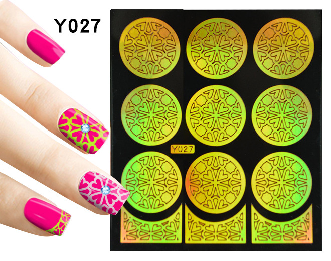 картинка Yi Kou Виниловые трафареты для ногтей № Y027 от магазина El Corazon