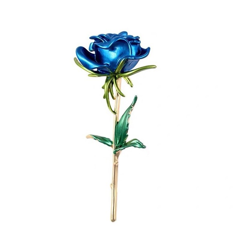 картинка Брошь Синяя роза от магазина El Corazon