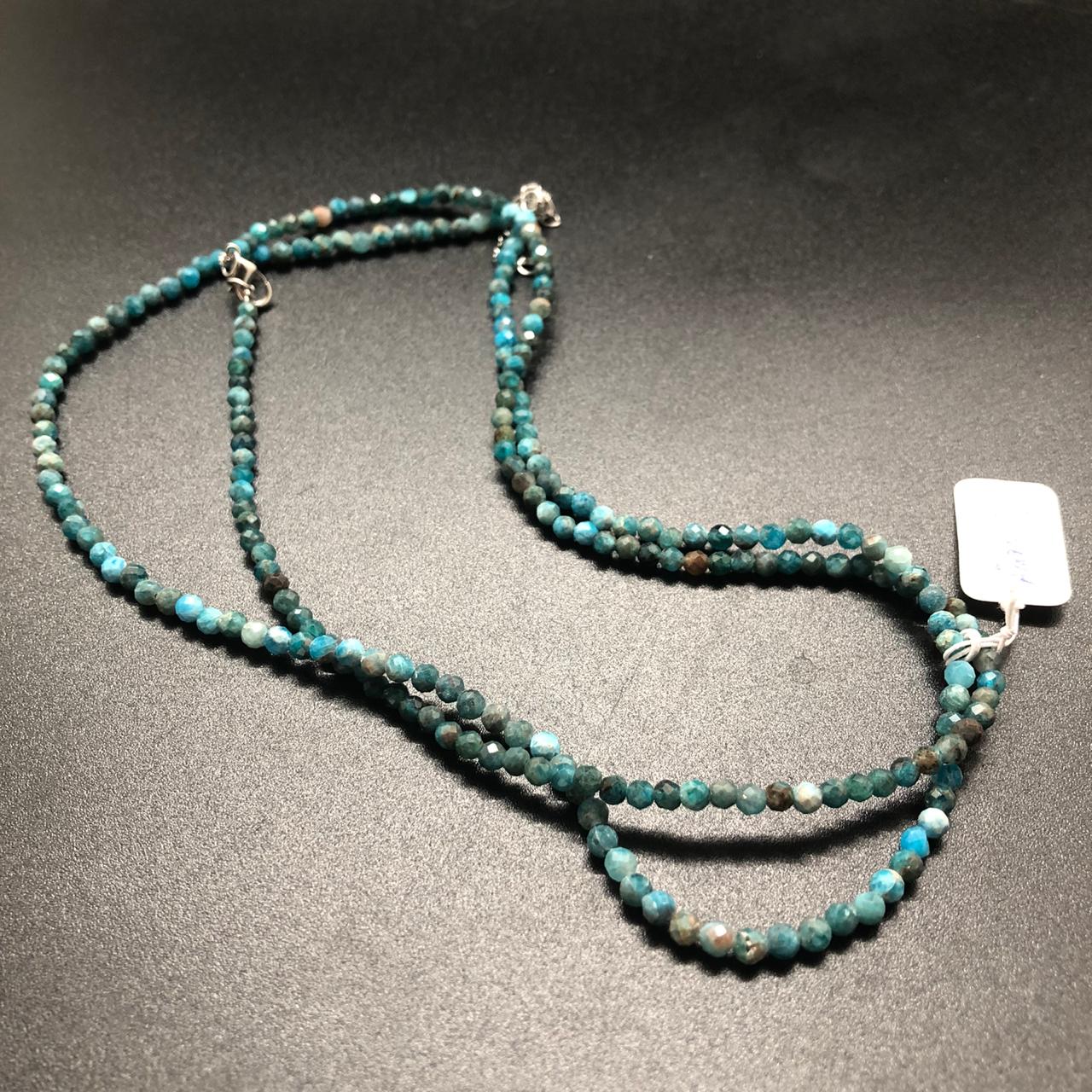 картинка Ожерелье - нитка 45 см из Апатита, бусины 3 мм ШП550-05 от магазина El Corazon